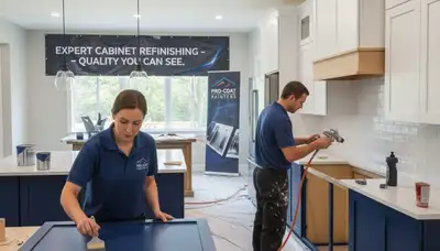 Cabinet painting in Grand Rapids, MI for a smooth, durable kitchen finish