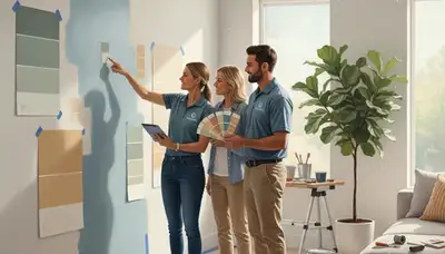 Grand Rapids, MI color consultation for home painting with custom paint swatches and expert guidance