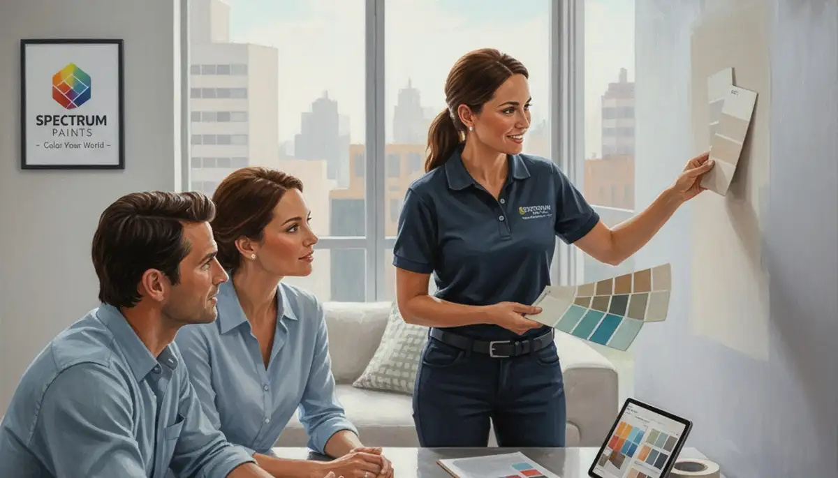 Grand Rapids paint consultant helping homeowners choose custom interior colors