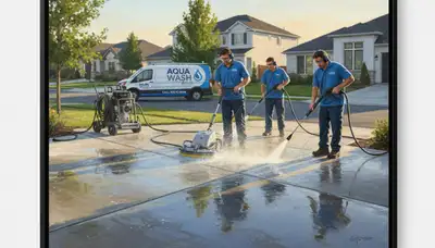 Concrete pressure cleaning in Grand Rapids, MI for driveways, patios, and walkways