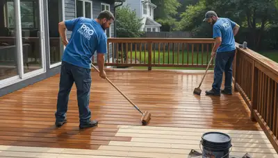 Deck staining in Grand Rapids, MI by Grand Rapids Paint Pros for lasting weather protection