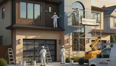 Grand Rapids, MI exterior house painting by Grand Rapids Paint Pros on a residential home