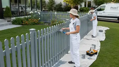 Fence painting service in Grand Rapids, MI by Grand Rapids Paint Pros