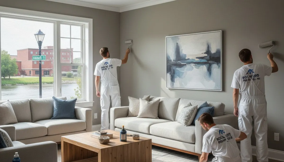 Grand Rapids, MI painting crew providing professional interior and exterior house painting services