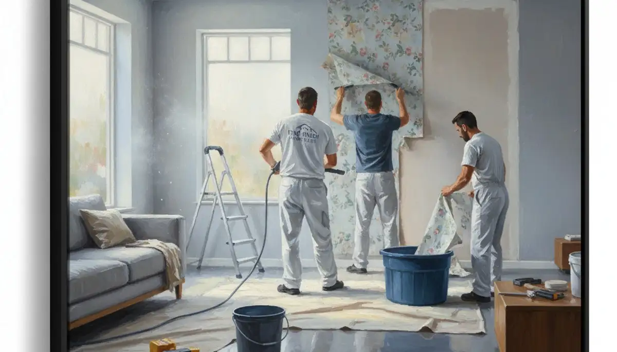 Grand Rapids, MI wallpaper removal for clean, careful prep by Grand Rapids Paint Pros